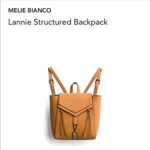 Melie Bianco faux leather backpack